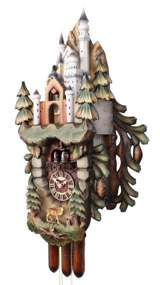 HerrZeit by Adolf Herr Cuckoo Clock - Bavarian Royal Castle Handpainted ...