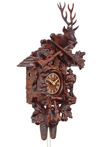 HerrZeit by Adolf Herr Cuckoo Clock - The Bear Hunter (S) - 8 day - Nr ...